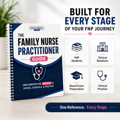 The Family Nurse Practitioner Guide — Core Concepts for School, Clinicals & Practice