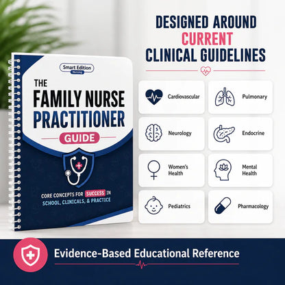 The Family Nurse Practitioner Guide — Core Concepts for School, Clinicals & Practice